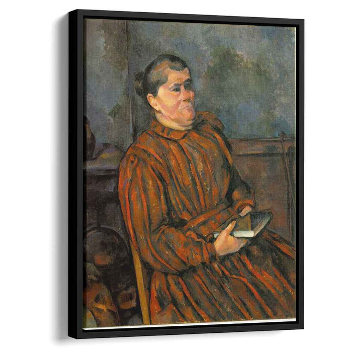 Woman in a Red Striped Dress (1898) by Paul Cezanne