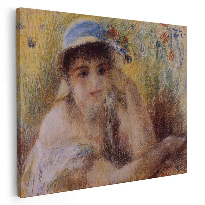 Woman in a Straw Hat (1880) by Pierre-Auguste Renoir
