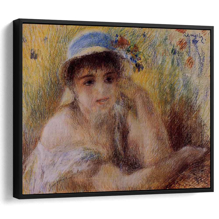 Woman in a Straw Hat (1880) by Pierre-Auguste Renoir