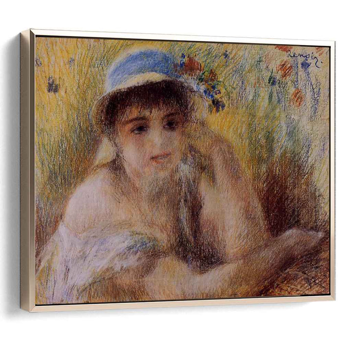 Woman in a Straw Hat (1880) by Pierre-Auguste Renoir