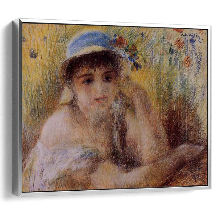 Woman in a Straw Hat (1880) by Pierre-Auguste Renoir