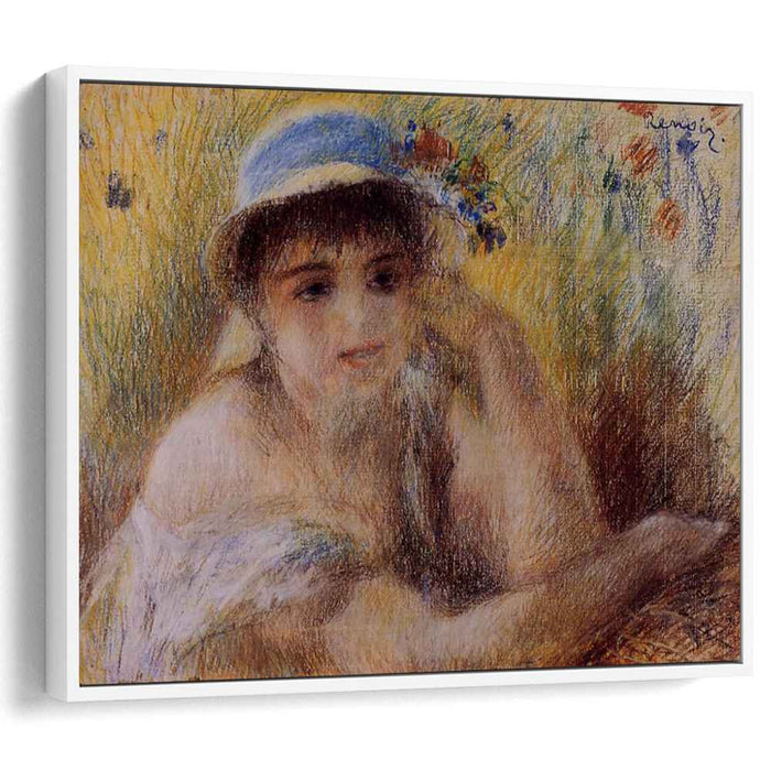 Woman in a Straw Hat (1880) by Pierre-Auguste Renoir