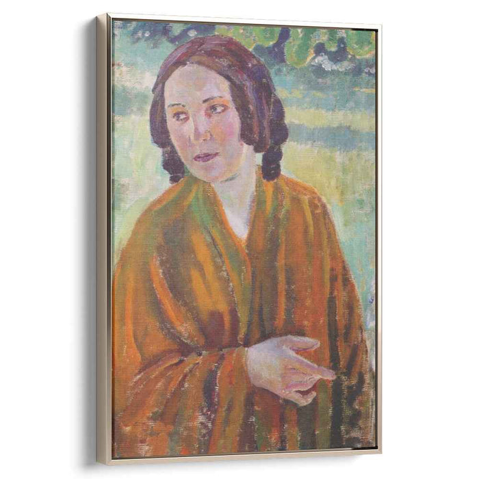 Woman in a Yellow Shawl (1904) by Victor Borisov-Musatov