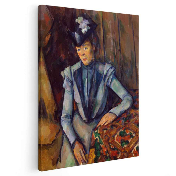 Woman in Blue. Madame Cezanne (1902) by Paul Cezanne