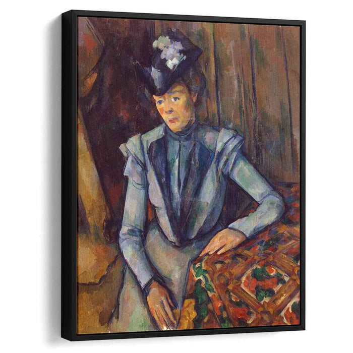 Woman in Blue. Madame Cezanne (1902) by Paul Cezanne