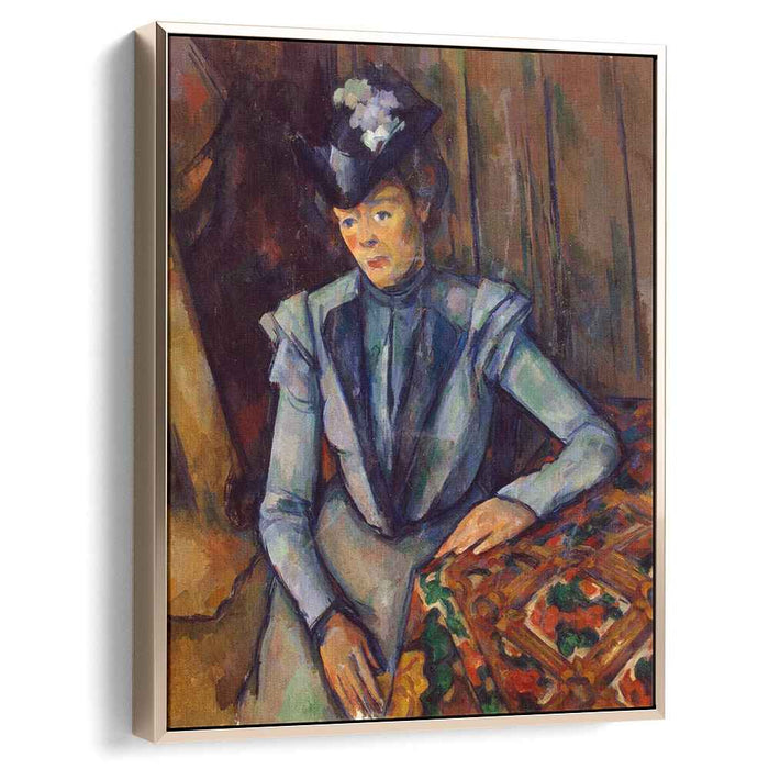 Woman in Blue. Madame Cezanne (1902) by Paul Cezanne