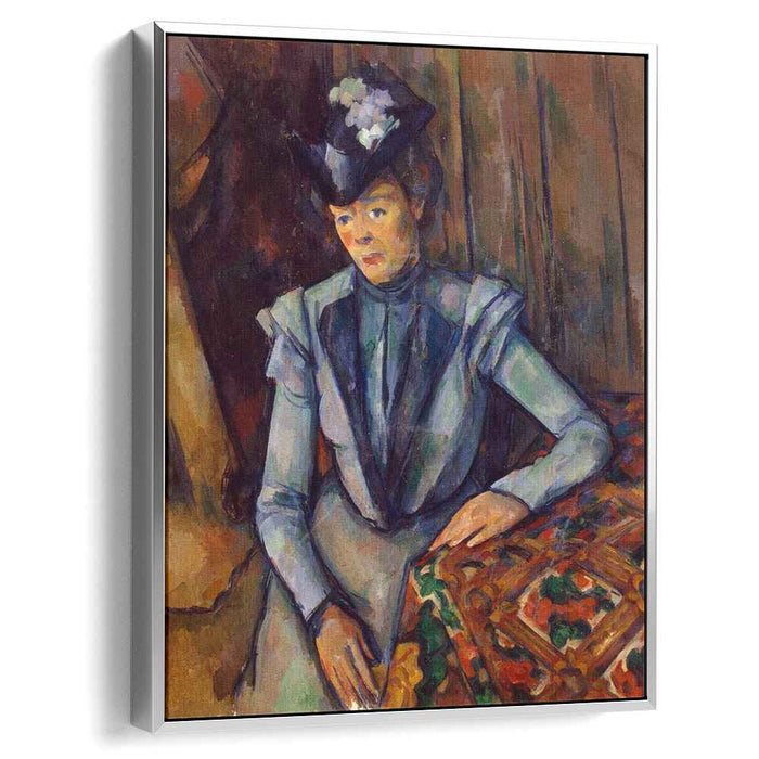 Woman in Blue. Madame Cezanne (1902) by Paul Cezanne