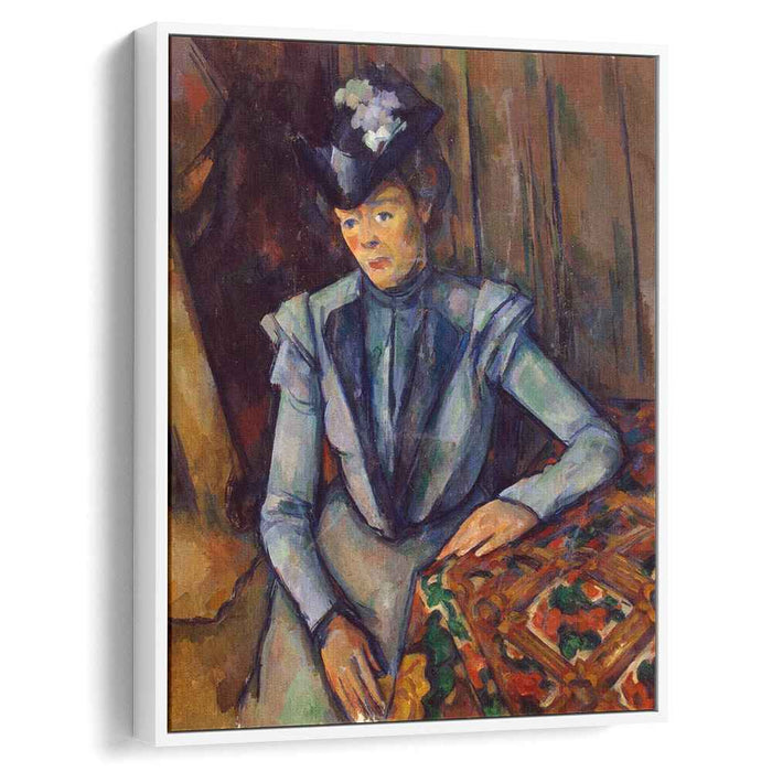 Woman in Blue. Madame Cezanne (1902) by Paul Cezanne