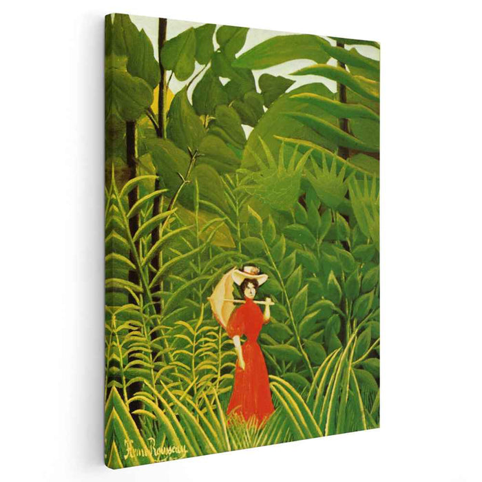 Woman in Red in the Forest (1907) by Henri Rousseau