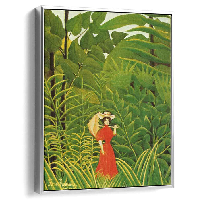 Woman in Red in the Forest (1907) by Henri Rousseau