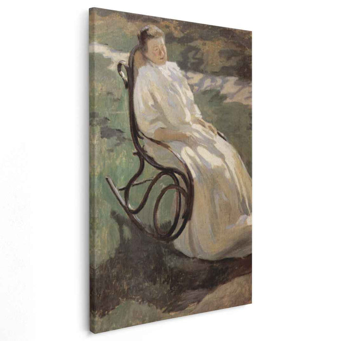 Woman in rocking chair (1897) by Victor Borisov-Musatov