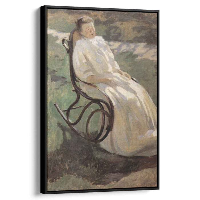 Woman in rocking chair (1897) by Victor Borisov-Musatov