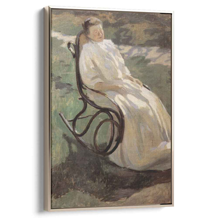 Woman in rocking chair (1897) by Victor Borisov-Musatov