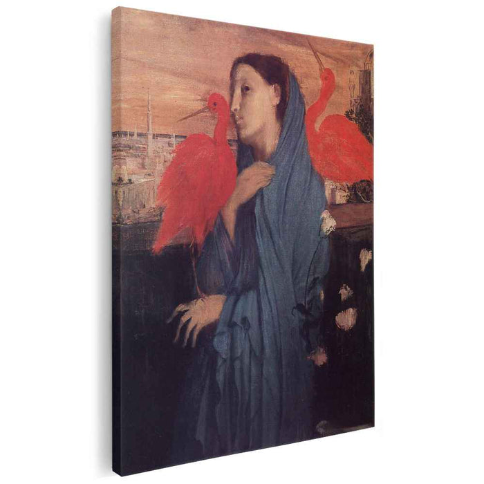 Woman on a Terrace (Young Woman and Ibis) (1857) by Edgar Degas