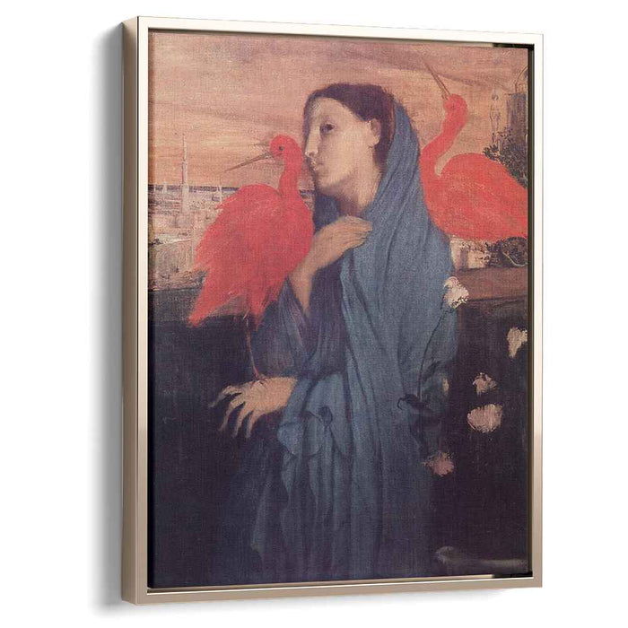 Woman on a Terrace (Young Woman and Ibis) (1857) by Edgar Degas