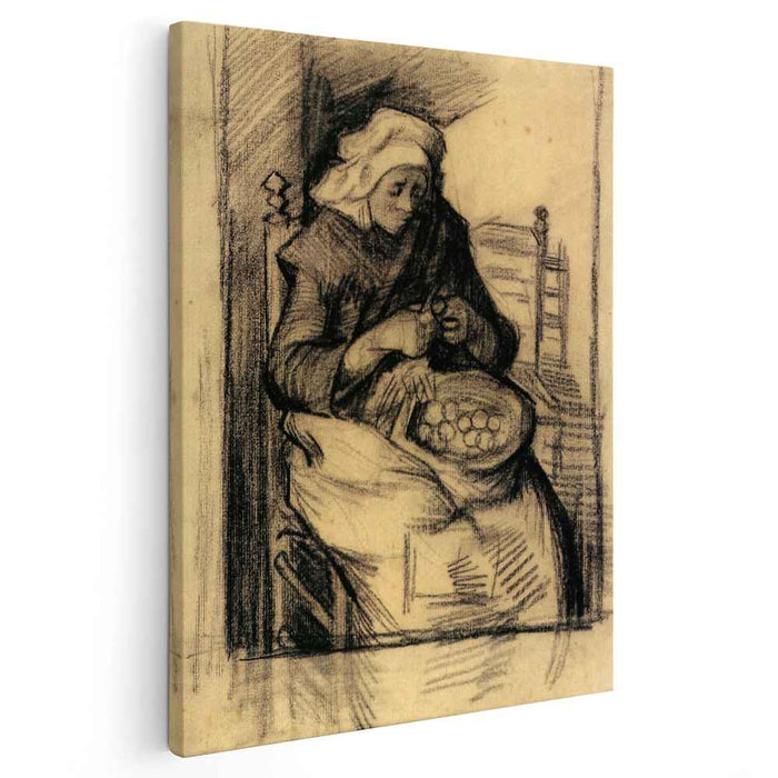 Woman Peeling Potatoes (1885) by Vincent van Gogh