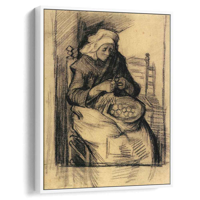 Woman Peeling Potatoes (1885) by Vincent van Gogh