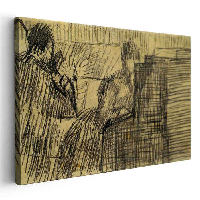 Woman Pianist and a Violinist (1887) by Vincent van Gogh