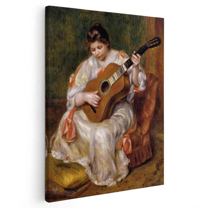 Woman Playing the Guitar (1896) by Pierre-Auguste Renoir