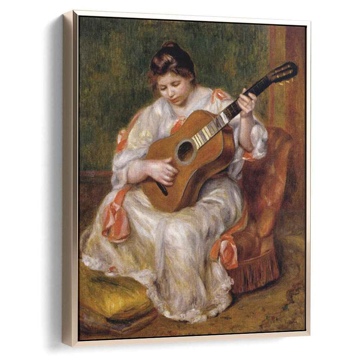 Woman Playing the Guitar (1896) by Pierre-Auguste Renoir