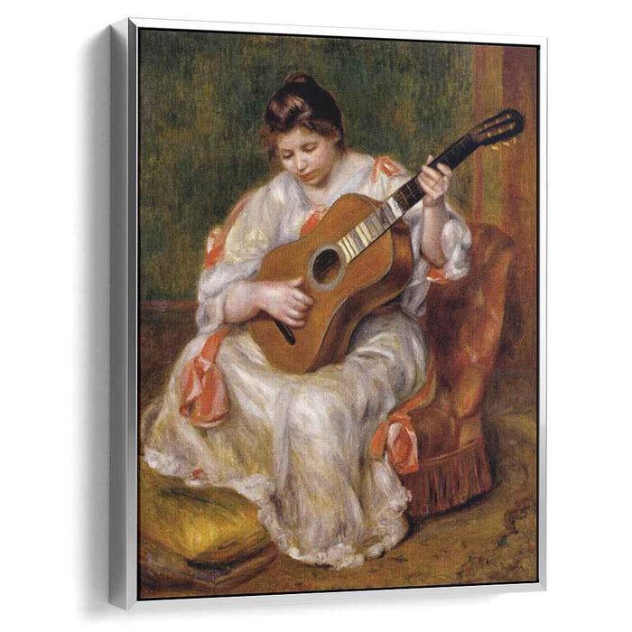 Woman Playing the Guitar (1896) by Pierre-Auguste Renoir