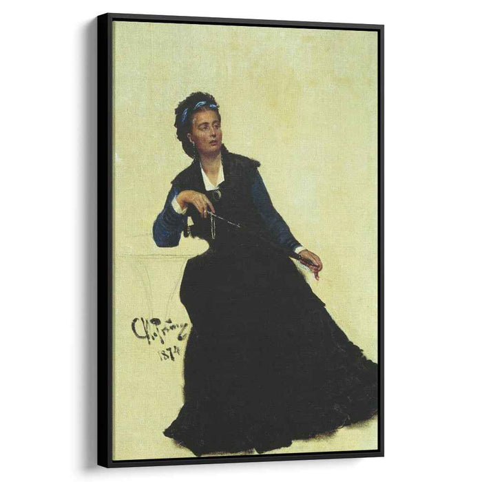 Woman playing with Umbrella (1874) by Ilya Repin