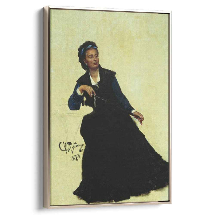 Woman playing with Umbrella (1874) by Ilya Repin