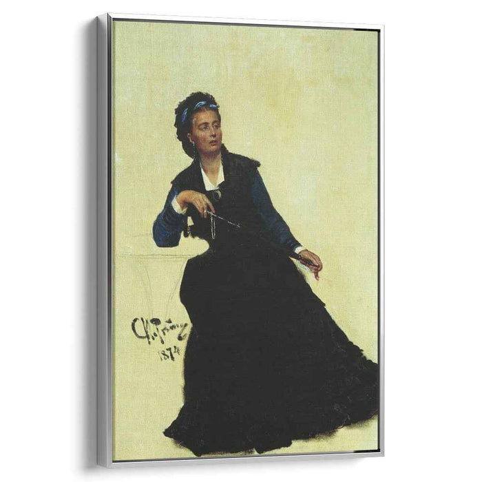 Woman playing with Umbrella (1874) by Ilya Repin