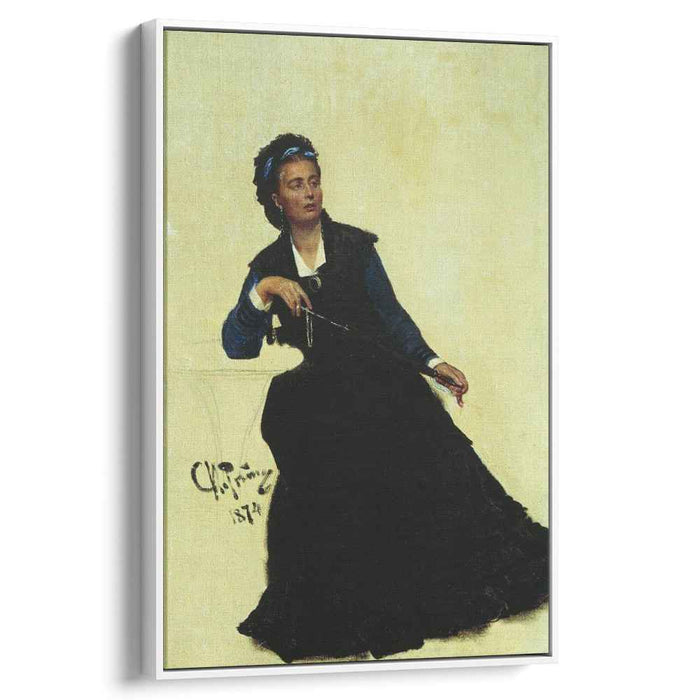 Woman playing with Umbrella (1874) by Ilya Repin