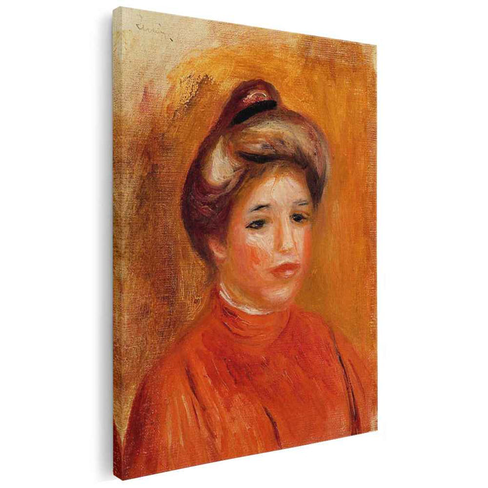 Woman`s Head (1905) by Pierre-Auguste Renoir
