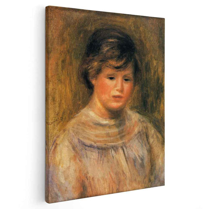Woman`s Head by Pierre-Auguste Renoir