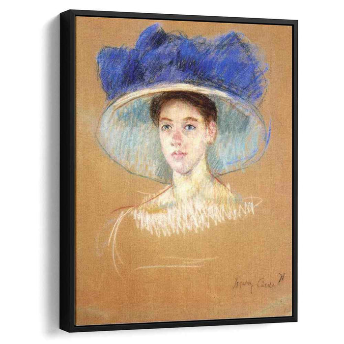 Woman`s Head with Large Hat (1909) by Mary Cassatt