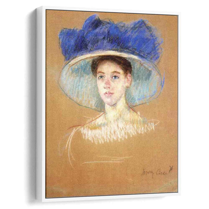 Woman`s Head with Large Hat (1909) by Mary Cassatt