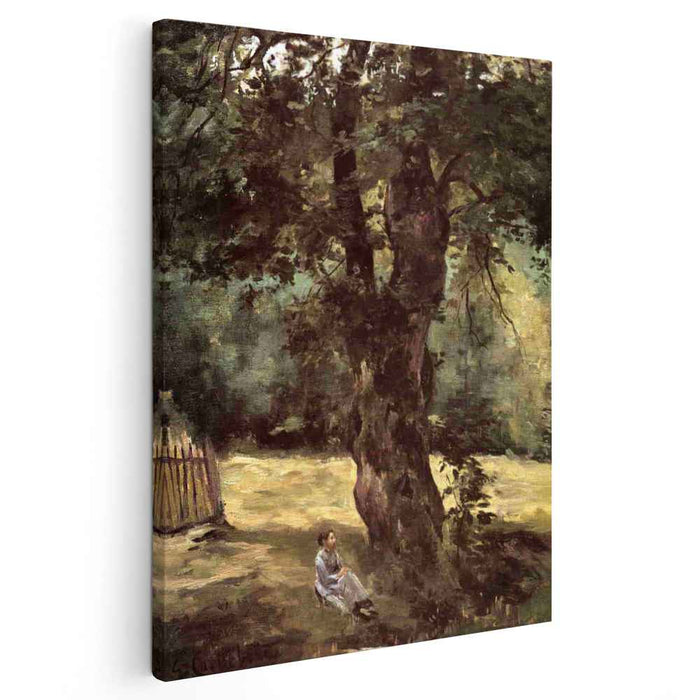 Woman Seated Beneath a Tree (1874) by Gustave Caillebotte