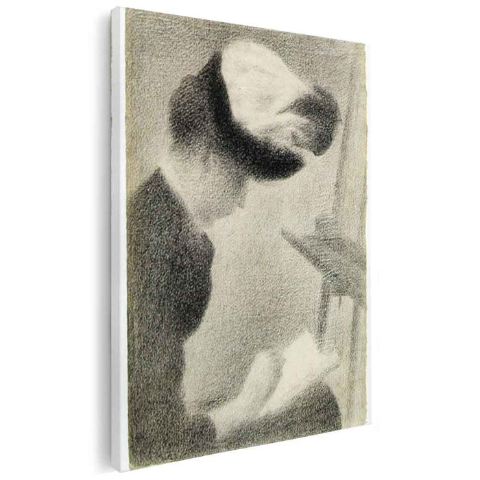 Woman Seated by an Easel (1888) by Georges Seurat