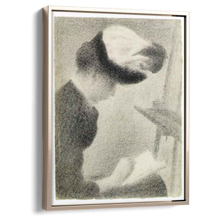 Woman Seated by an Easel (1888) by Georges Seurat