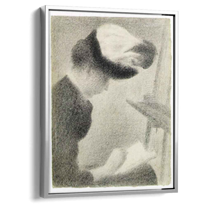 Woman Seated by an Easel (1888) by Georges Seurat