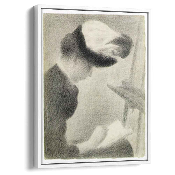 Woman Seated by an Easel (1888) by Georges Seurat