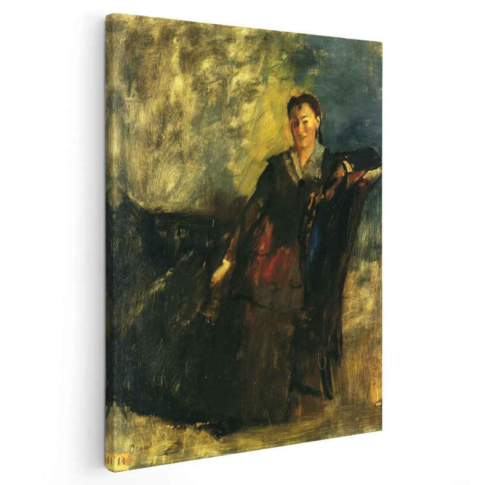 Woman Seated on a Canape (1872) by Edgar Degas