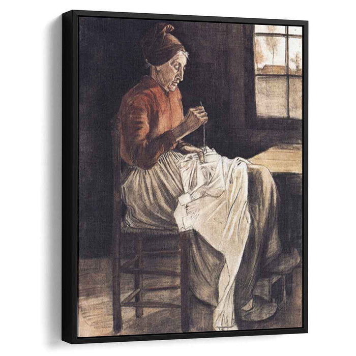 Woman Sewing (1881) by Vincent van Gogh