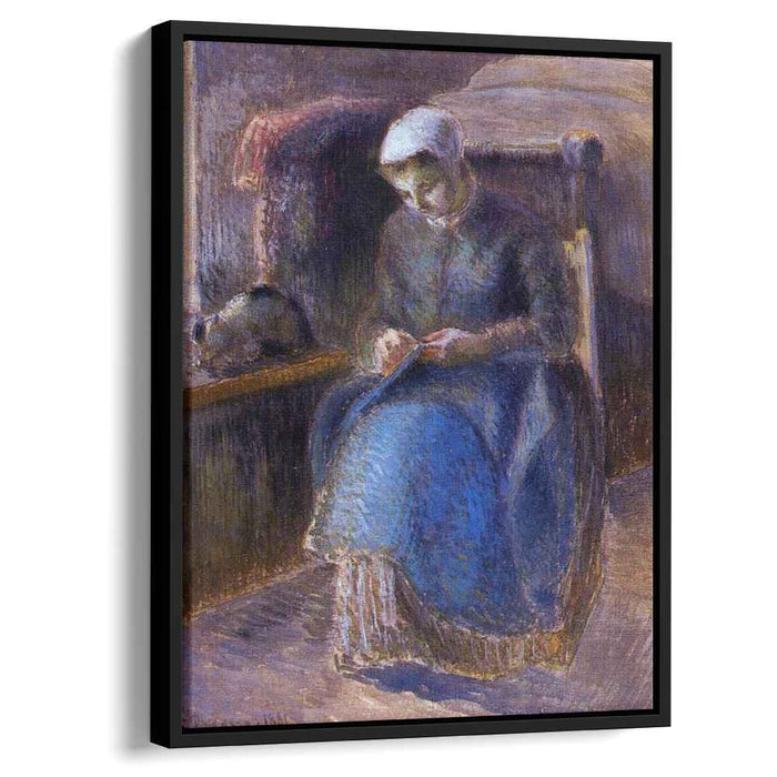 Woman Sewing (1881) by Camille Pissarro