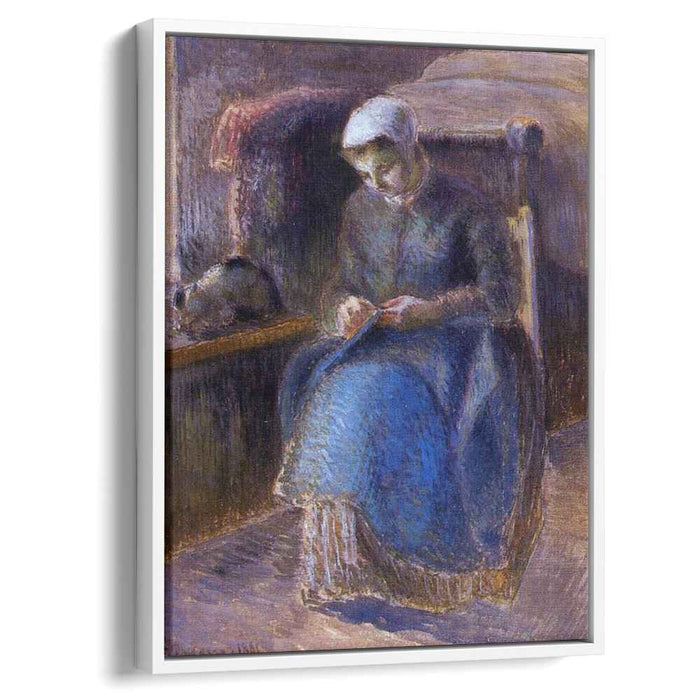 Woman Sewing (1881) by Camille Pissarro