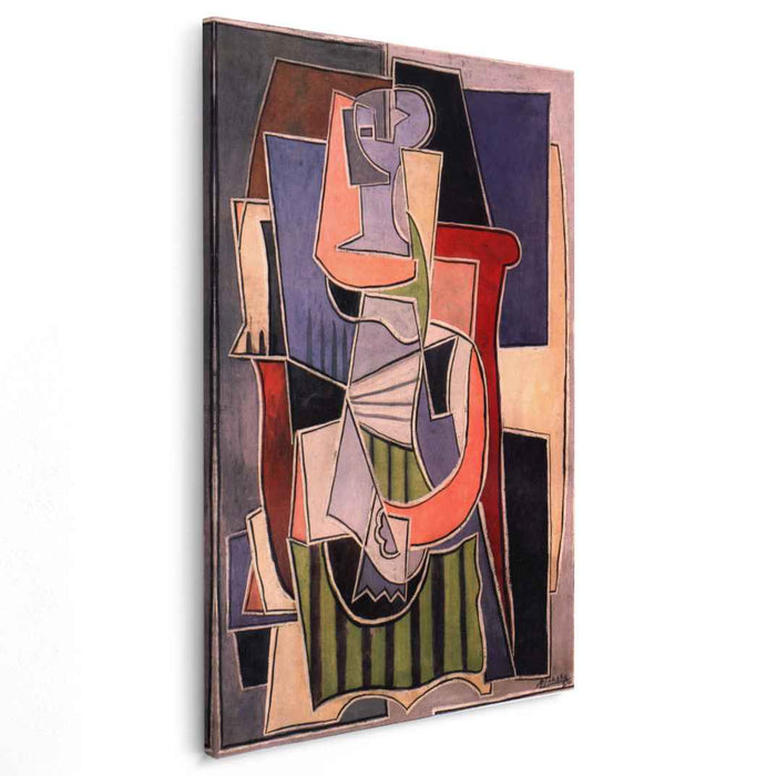 Woman sitting in an armchair (1920) by Pablo Picasso