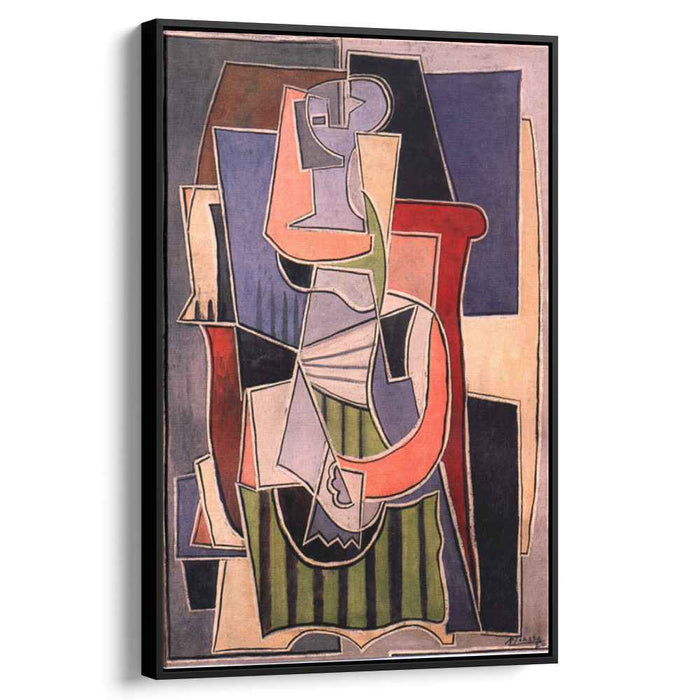 Woman sitting in an armchair (1920) by Pablo Picasso