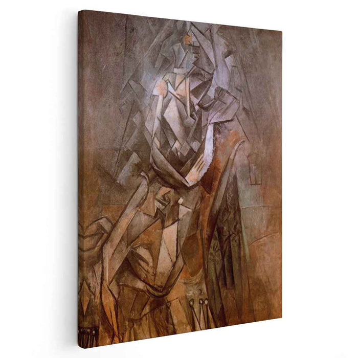 Woman sitting in an armchair (1912) by Pablo Picasso