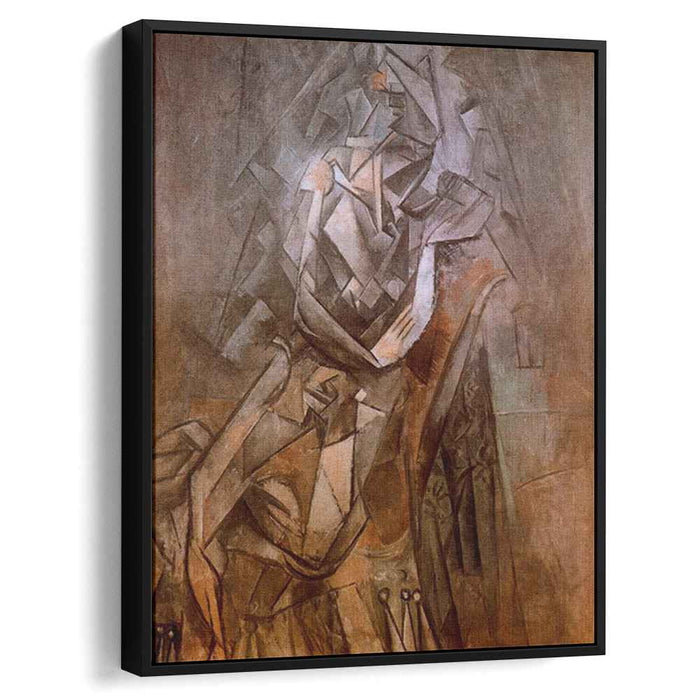 Woman sitting in an armchair (1912) by Pablo Picasso