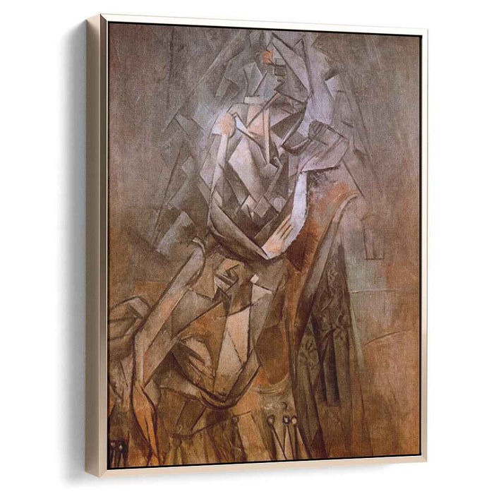 Woman sitting in an armchair (1912) by Pablo Picasso