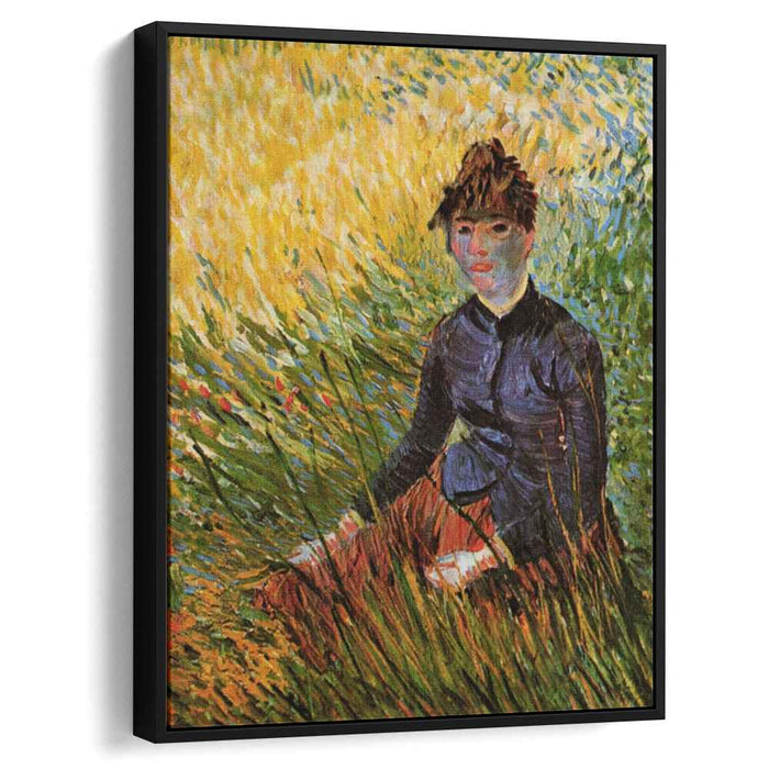 Woman Sitting in the Grass (1887) by Vincent van Gogh