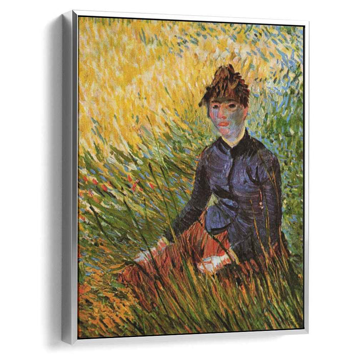 Woman Sitting in the Grass (1887) by Vincent van Gogh