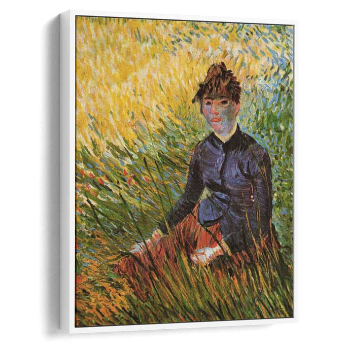 Woman Sitting in the Grass (1887) by Vincent van Gogh